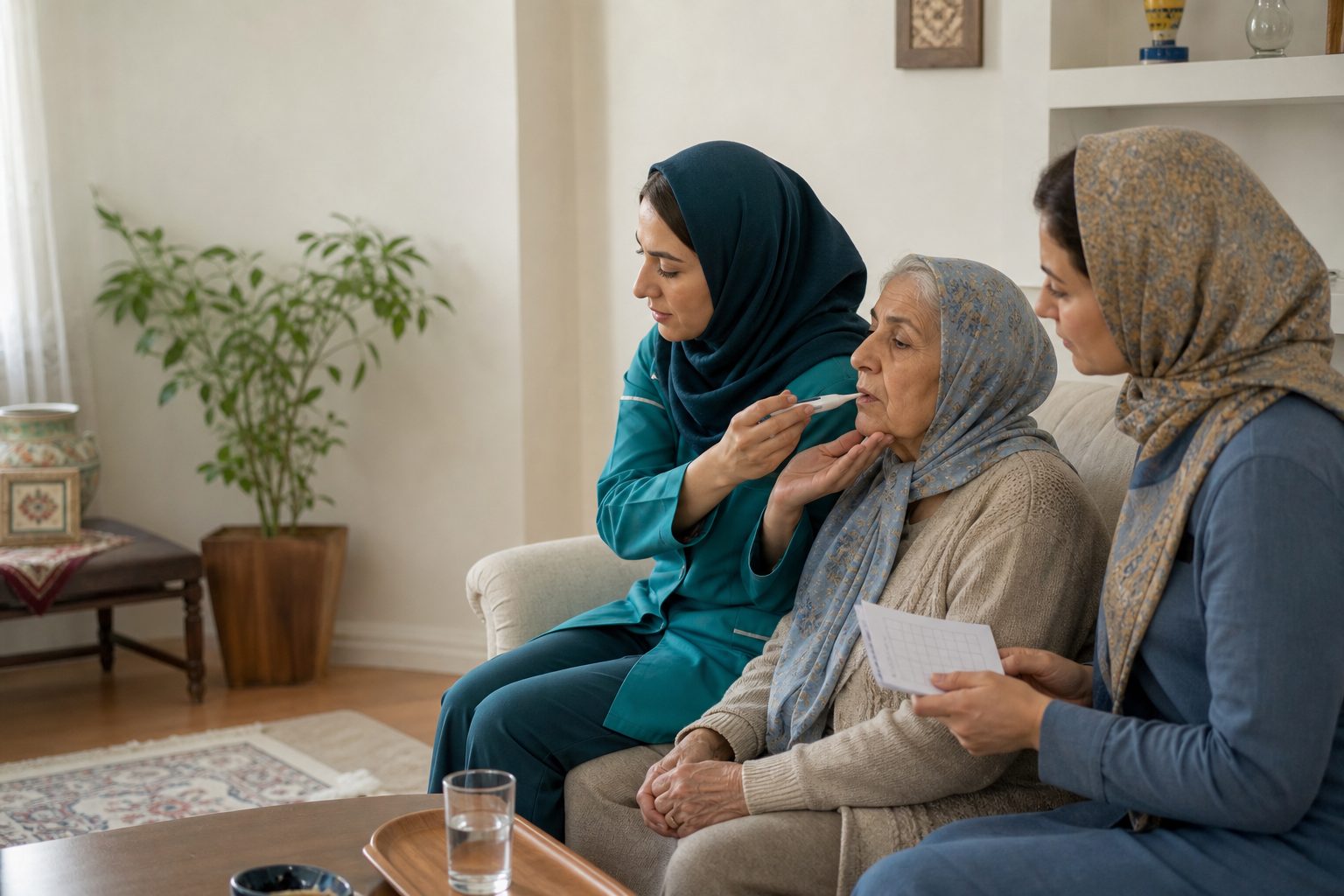 تب در سالمندان در منزل؛ روش اندازه‌گیری و علائم خطر