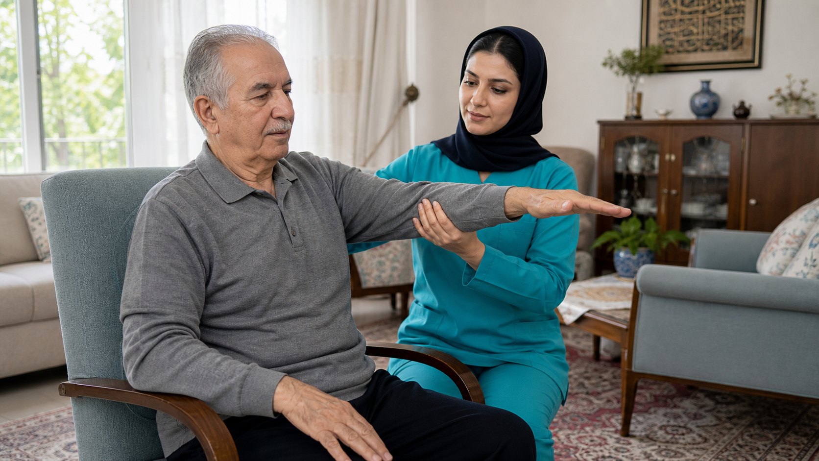 مراقبت از بیمار سکته مغزی در منزل مشهد؛ چک‌لیست خانواده