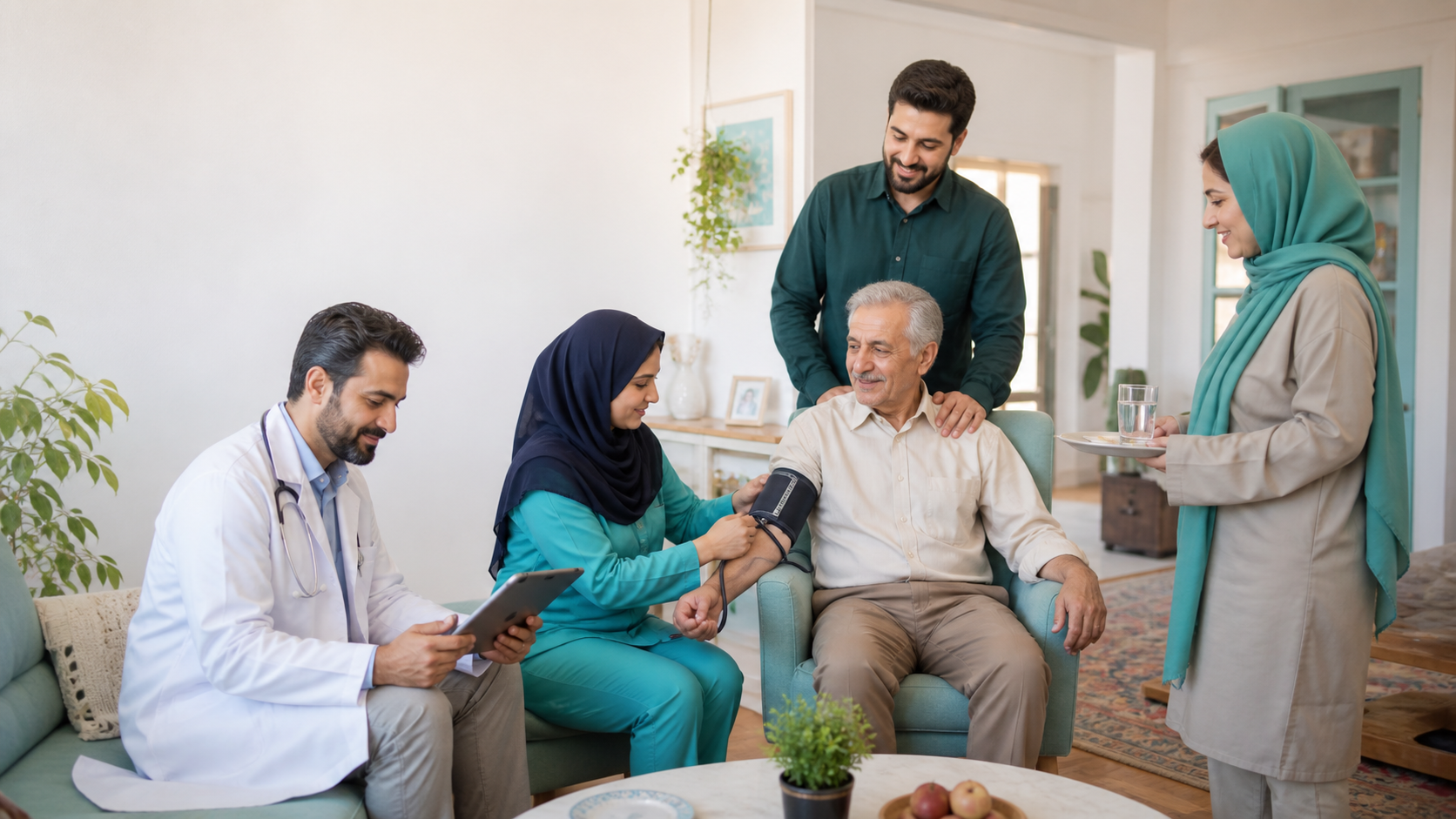 پزشک، پرستار یا نگهدار بیمار در منزل؟ راهنمای انتخاب در مشهد