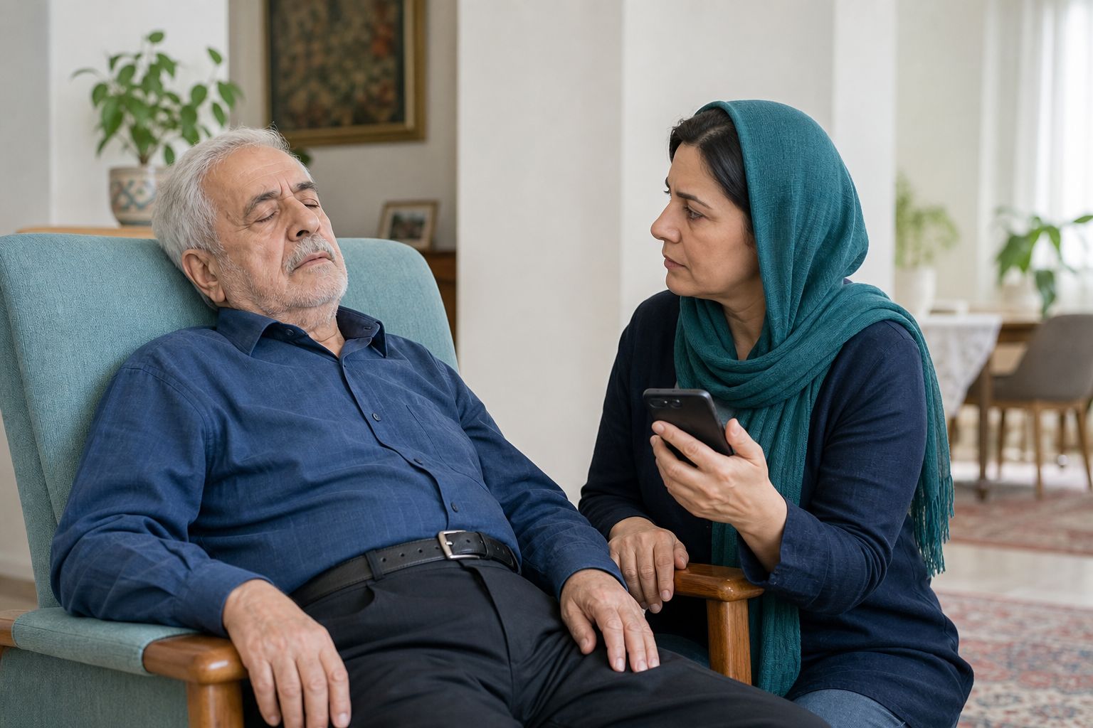 گیجی ناگهانی سالمند در منزل؛ چه زمانی اورژانسی است؟